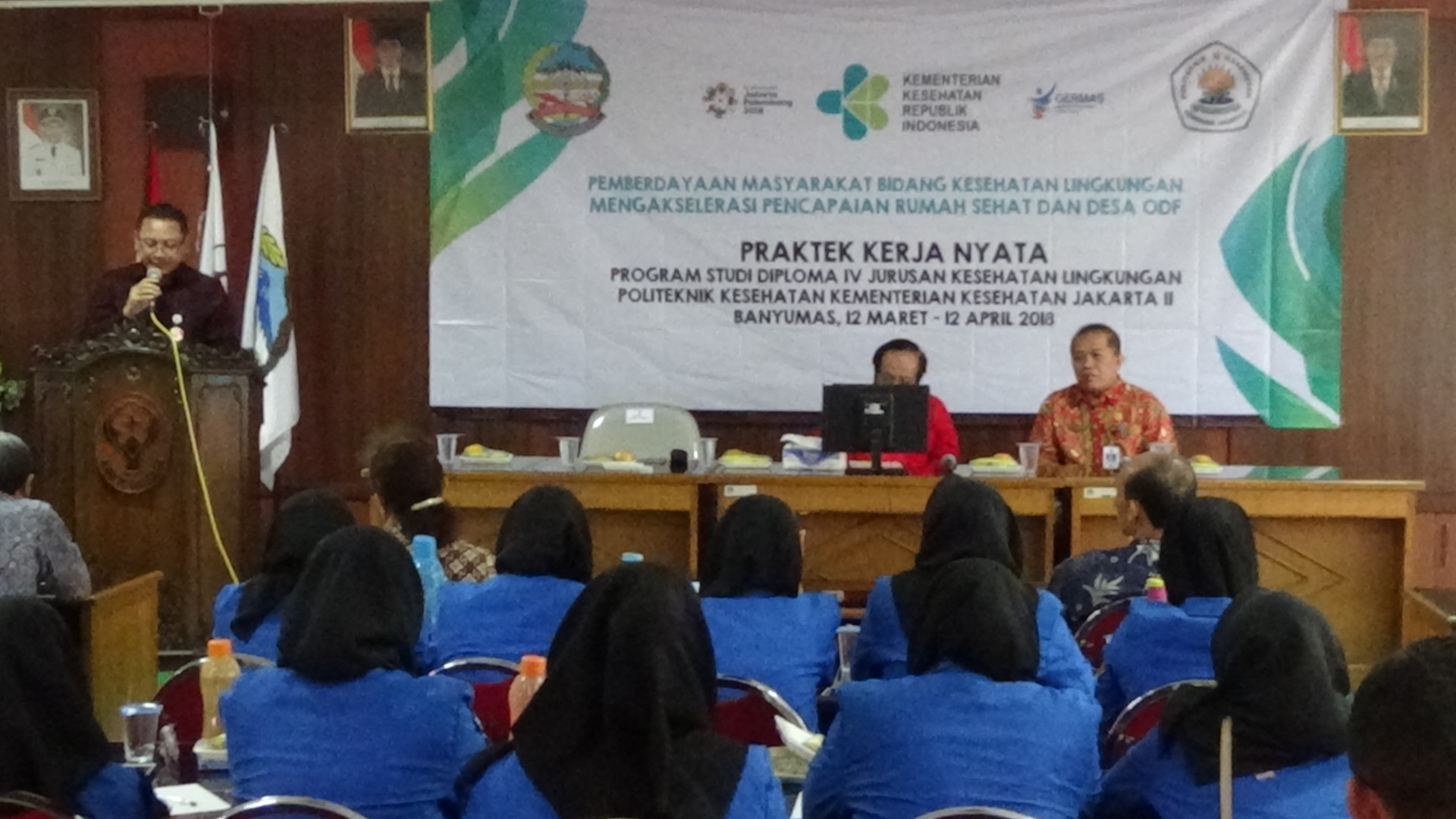 Bupati Banyumas Terima PKN Mahasiswa Poltekes Jakarta II