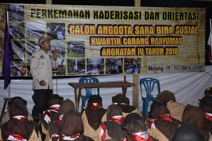 Saka Bina Sosial Kwarcab Banyumas Adakan Kaderisasi