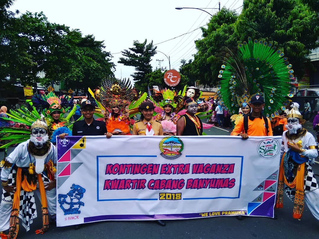 Pramuka Meriahkan Banyumas Extravaganza