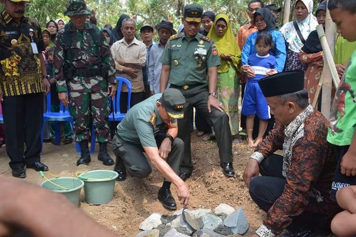 Pangdam Bangun Jembatan Sutabrata Desa Sawangan
