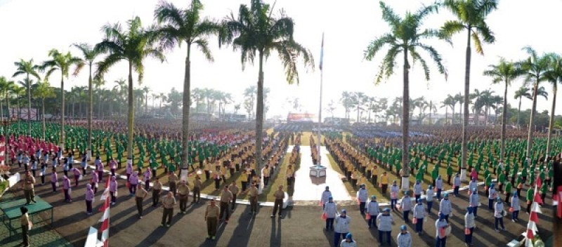 3500 Penari Gemu Famire di Makorem 071 WK Ikut Pecahkan Rekor Muri