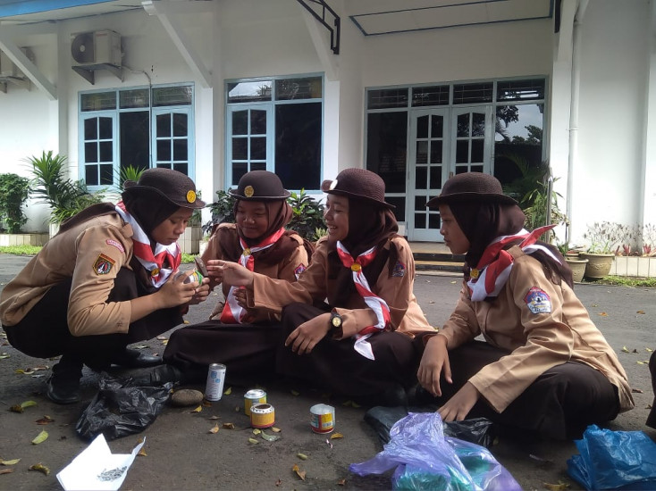 Saka Kencana Kwarcab Banyumas Berlatih Survival