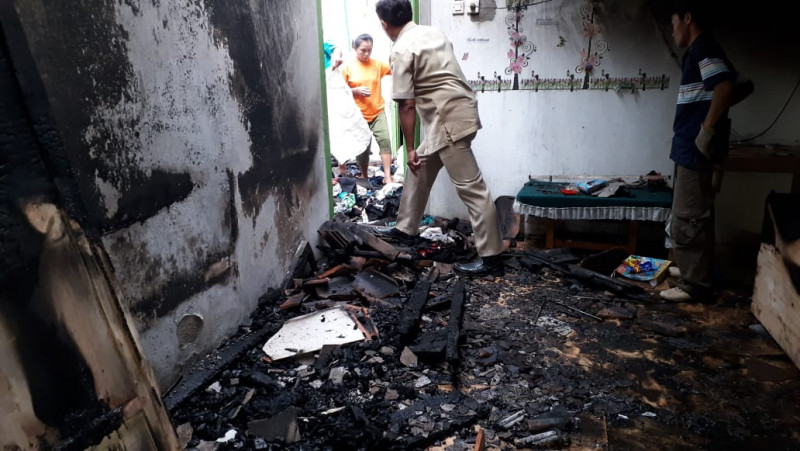Rumah Terbakar Saat Ditinggal Kesawah